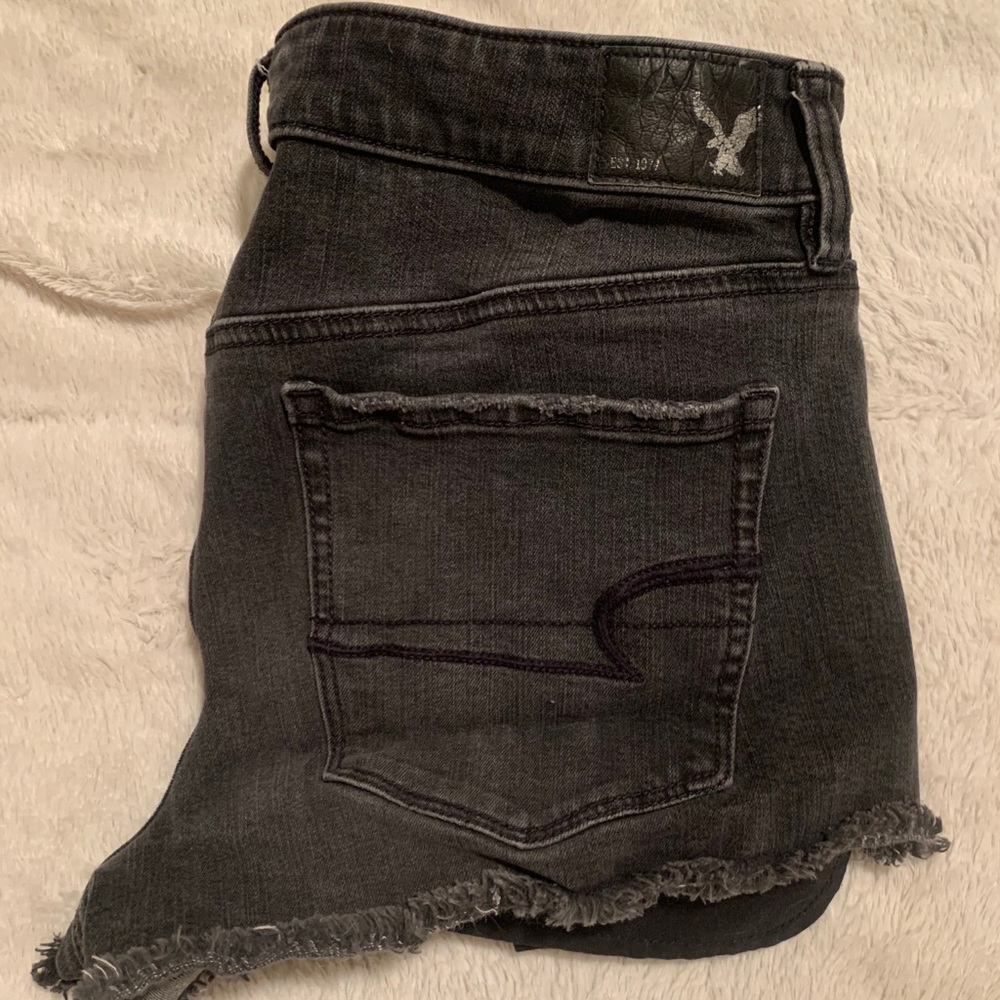 AE denim shorts